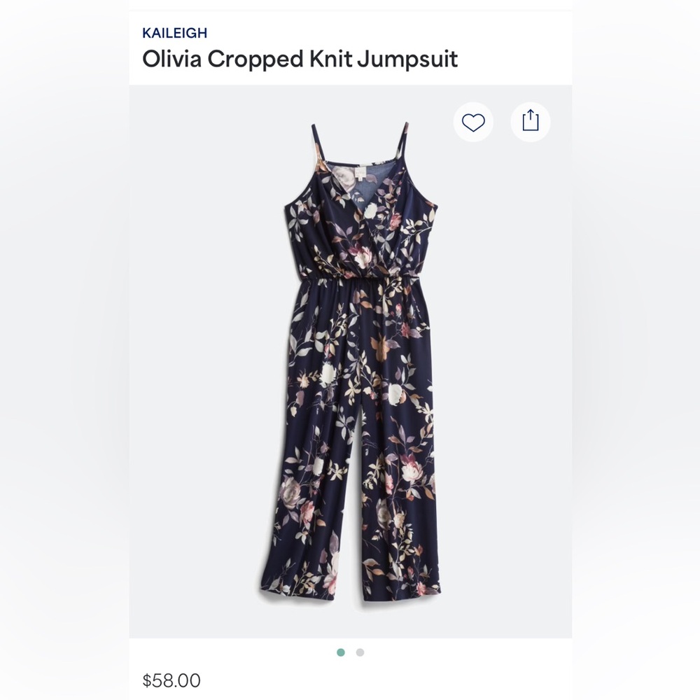 Kaileigh Olivia Cropped knit jumpsuit